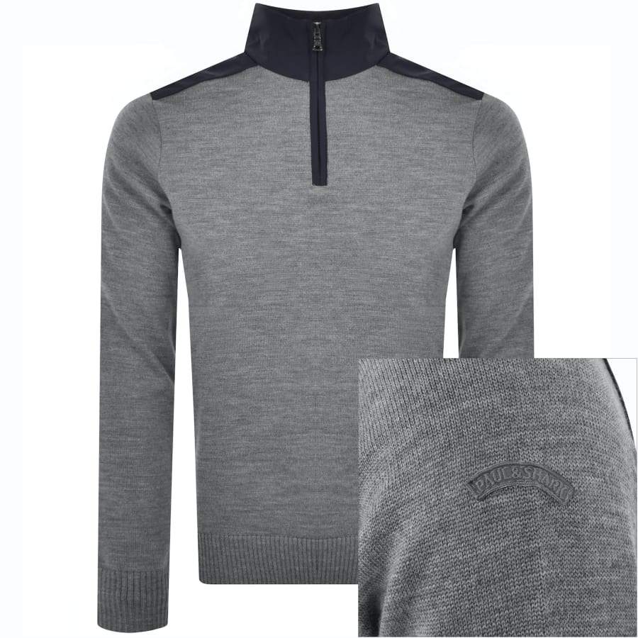 Paul and shark jumper grey best sale